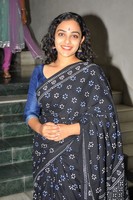 Nithya Menon In Black Saree Photos